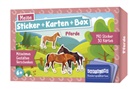 Carmen Kenzel, Isabel Martins - Meine Sticker + Karten + Box - Pferde, m. 1 Beilage
