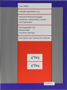 Franz Kafka, Peter Staengle, Roland Reuss - Oxforder Quarthefte 3 & 4