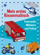 Birgitta Nicolas, Birgitta Nicolas - Mein erstes Riesenmalbuch. Feuerwehr, Müllauto und Polizei