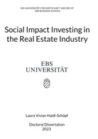 Laura Vivian Haidl-Schöpf - Social Impact Investing in the Real Estate Industry