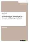 Jana Virnich - Die strafbefreiende Selbstanzeige bei Personen- und Kapitalgesellschaften