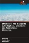 Yanbin Chen, Bing Han, Wang Tao - Effetto del filo d'apporto sulle leghe Al-Li saldate con fascio laser bilaterale