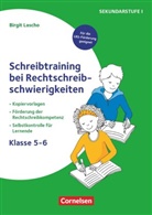Birgit Lascho, Birgit Lascho - Schreibtraining bei Rechtschreibschwierigkeiten - Kopiervorlagen zur Förderung der Rechtschreibkompetenz mit Selbstkontrolle für Lernende - Klasse 5-6