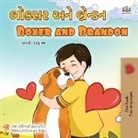 Kidkiddos Books, Inna Nusinsky - Boxer and Brandon (Gujarati English Bilingual Children's Book)