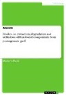 Anonymous - Studies on extraction, degradation and utilization of functional components from pomegranate peel