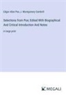 J. Montgomery Gambrill, Edgar  Allan Poe - Selections from Poe; Edited With Biographical And Critical Introduction And Notes