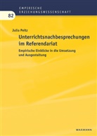 Julia Peitz - Unterrichtsnachbesprechungen im Referendariat