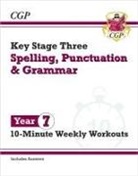 CGP Books, CGP Books, CGP Books, CGP Books - KS3 Year 7 Spelling, Punctuation and Grammar 10-Minute Weekly Workouts