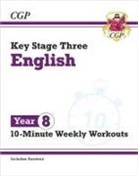 CGP Books, CGP Books, CGP Books, CGP Books - KS3 Year 8 English 10-Minute Weekly Workouts