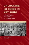 Beverly Stein - Unlocking Meaning in Art Song