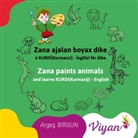 Arges Birgun - Zana paints animals and learns KURDI(Kurmanji) - English