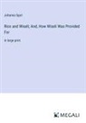 Johanna Spyri - Rico and Wiseli; And, How Wiseli Was Provided For