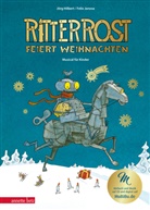 Jörg Hilbert, Felix Janosa, Jörg Hilbert - Ritter Rost 7: Ritter Rost feiert Weihnachten - Mit Goldfolie und weihnachtlicher Überraschung im Buch