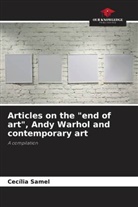 Cecília Samel - Articles on the "end of art", Andy Warhol and contemporary art