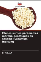 M. Sala, Dr M.SALA - Études sur les paramètres morpho-génétiques du sésame (Sesamum indicum)