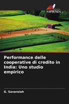 G. Savaraiah - Performance delle cooperative di credito in India: Uno studio empirico