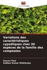Sobhan Kumar Mukherjee, Sourav Paul - Variations des caractéristiques cypséliques chez 30 espèces de la famille des composées