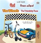 Kidkiddos Books, Inna Nusinsky - The Wheels The Friendship Race (Gujarati English Bilingual Book for Kids)