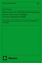 Jorina Suckow - Neue Formen der Öffentlichkeitsbeteiligung bei der Suche eines Endlagers für hoch radioaktive Abfälle
