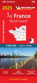 Michelin, NATIONAL, XXX, Michelin - FRANCE NORD OUEST 2025 1/4 1/500 000