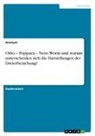 Anonymous - Otho - Poppaea - Nero. Worin und warum unterscheiden sich die Darstellungen der Dreierbeziehung?