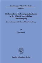 Greta Eriksen - Die besonderen Sicherungsmaßnahmen in der öffentlich-rechtlichen Unterbringung.