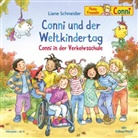 Liane Schneider, diverse - Conni und der Weltkindertag / Conni in der Verkehrsschule, 1 Audio-CD (Hörbuch)