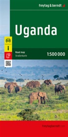 freytag & berndt, freytag & berndt - Uganda, Straßenkarte 1:500.000, freytag & berndt