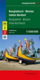 freytag &amp; berndt, freytag &amp; berndt - Bangladesch - Bhutan - Indien Nordost, Straßenkarte 1:1.000.000, freytag & berndt