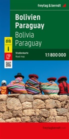 freytag &amp; berndt, freytag &amp; berndt - Bolivien - Paraguay, Straßenkarte 1:1.800.000, freytag & berndt