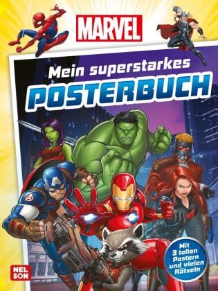Marvel: Mein superstarkes Posterbuch - Mit 3 tollen Postern und vielen Rätseln | Beschäftigungsbuch mit Postern ab 4 Jahren