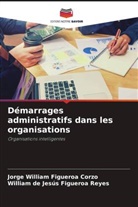 Jorge William Figueroa Corzo, William de Jesús Figueroa Reyes - Démarrages administratifs dans les organisations