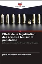 Jesús Heriberto Mendez Duran - Effets de la légalisation des armes à feu sur la population