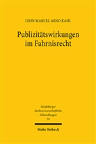 Leon Marcel Arno Kahl - Publizitätswirkungen im Fahrnisrecht