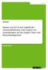 Anonymous - Einsatz von IoT in der Logistik der Automobilindustrie. Eine Analyse der Auswirkungen auf das Supply Chain- und Flottenmanagement