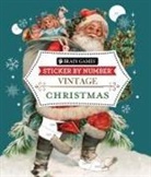 New Seasons, Publications International Ltd - Brain Games - Sticker by Number - Vintage: Christmas (28 Images to Sticker)