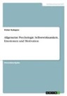 Victor Kutepov - Allgemeine Psychologie. Selbstwirksamkeit, Emotionen und Motivation