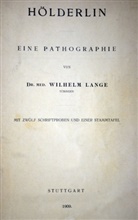 Wilhelm Lange - Hölderlin Eine Pathographie