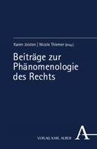 Karen Joisten, Nicole Thiemer - Beiträge zur Phänomenologie des Rechts
