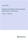 George Gilfillan - Specimens with Memoirs of the Less-known British Poets; In Three Volume