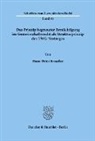 Hans-Peter Kraußer - Das Prinzip begrenzter Ermächtigung im Gemeinschaftsrecht als Strukturprinzip des EWG-Vertrages.