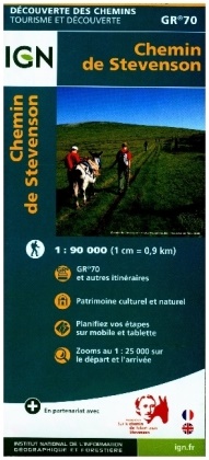 DECOUVERTE CHEMINS,  XXX - CHEMIN DE STEVENSON GR70 1:90 000