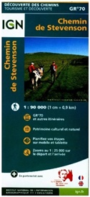 DECOUVERTE CHEMINS, XXX - CHEMIN DE STEVENSON GR70 1:90 000