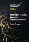 Paul Goren, Paul (University of Minnesota) Goren, Goren Paul - Stronger Issues, Weaker Predispositions
