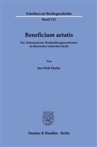 Jan Dirk Harke - Beneficium aetatis.