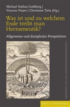 Michael Nathan Goldberg, Vincenz Pieper, Tietz, Christiane Tietz - Was ist und zu welchem Ende treibt man Hermeneutik?