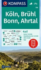 KOMPASS Wanderkarte 758 Köln, Brühl, Bonn, Ahrtal 1:50.000
