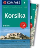 Peter Mertz - KOMPASS Wanderführer Korsika, 80 Touren mit Extra-Tourenkarte