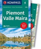 Renato Botte, Oswald Stimpfl - KOMPASS Wanderführer Piemont, Valle Maira, 35 Touren mit Extra-Tourenkarte