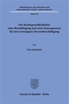 Nico Querbach - Das Rechtsgrundbedürfnis einer Beschäftigung und seine Konsequenzen für eine erzwungene Prozessbeschäftigung